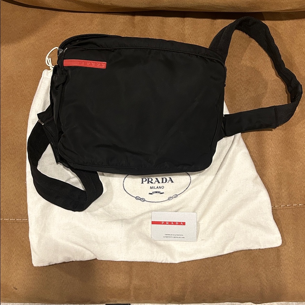 COPY - Prada Black Nylon Bag with Authentication card